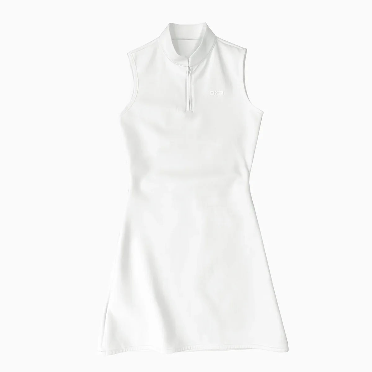 White sleeveless top on a light gray background