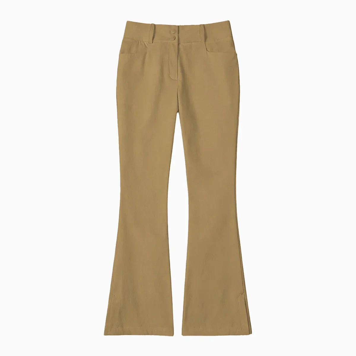 Tan pants on a white background