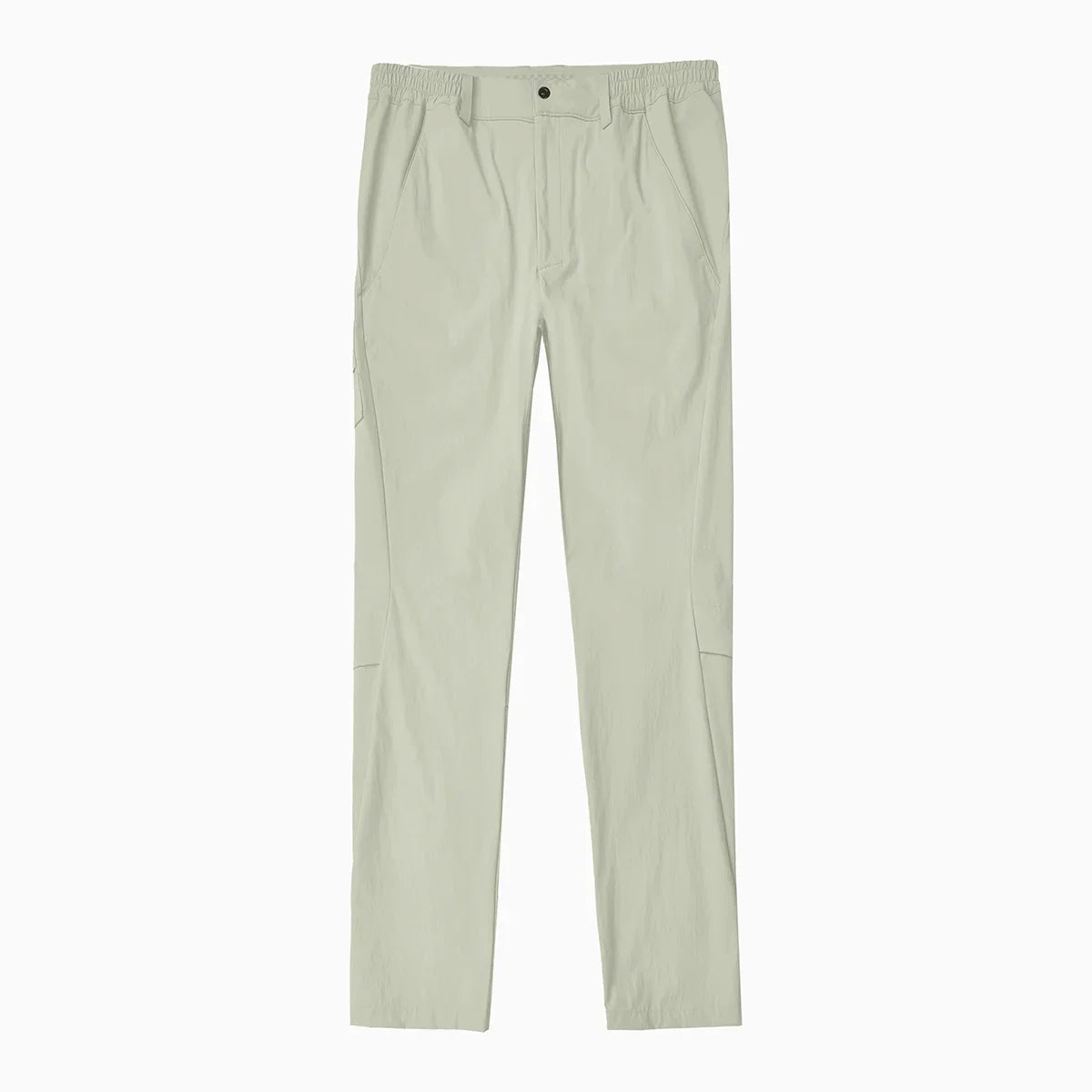 Light gray pants on a white background