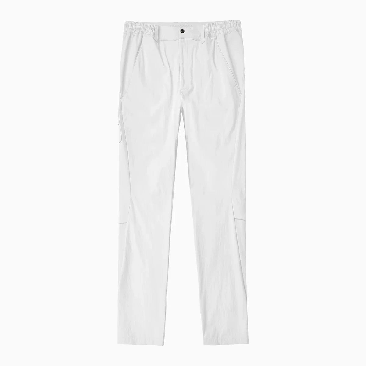 White pants on a white background